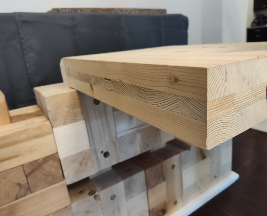 Solid wood structural detail